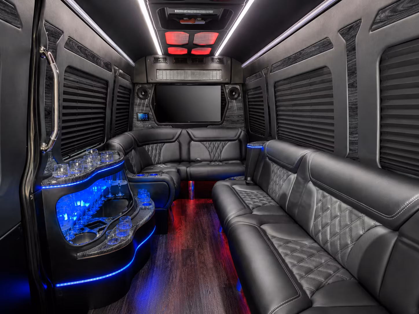stonecrest 40 passenger party bus inside