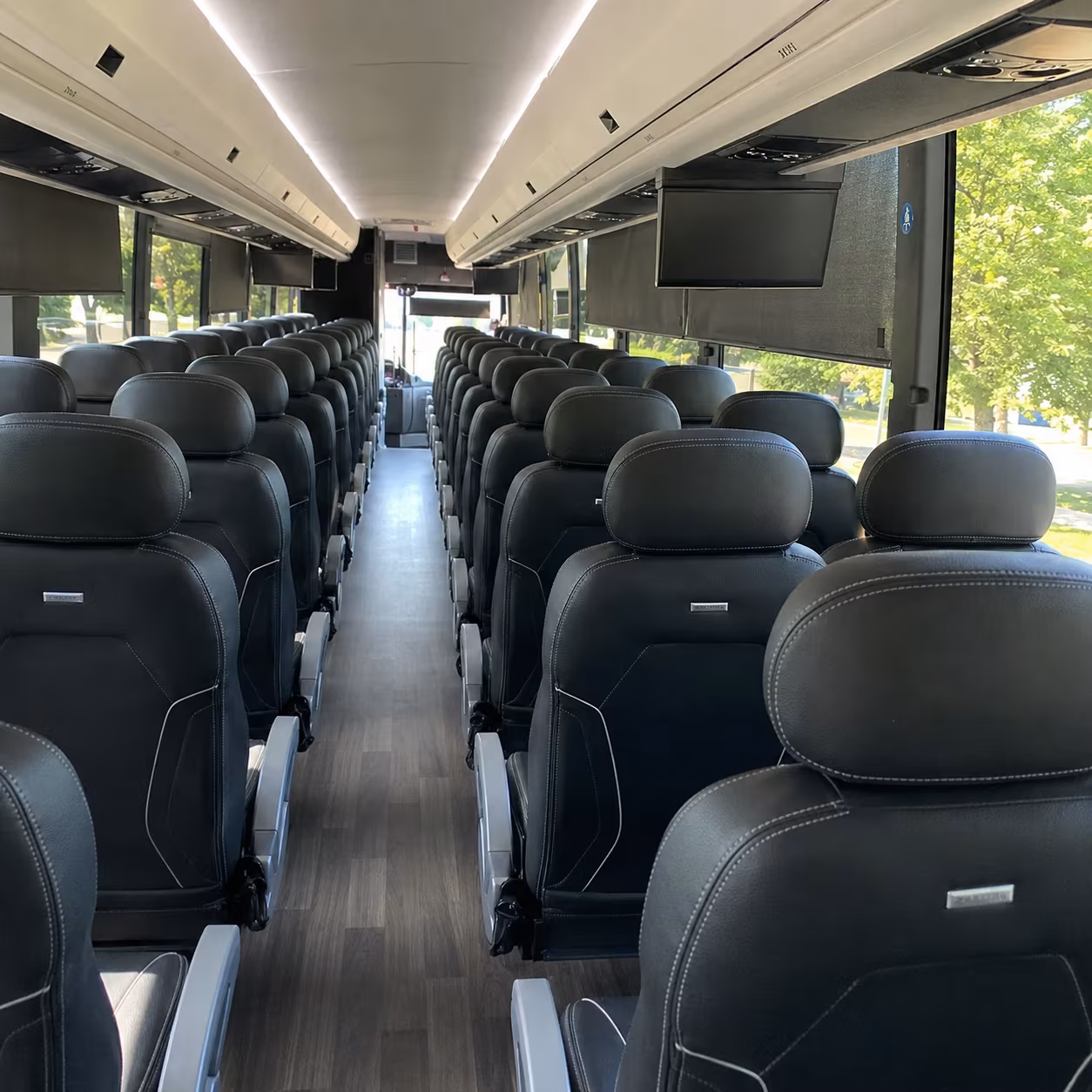 stonecrest charter bus rental inside