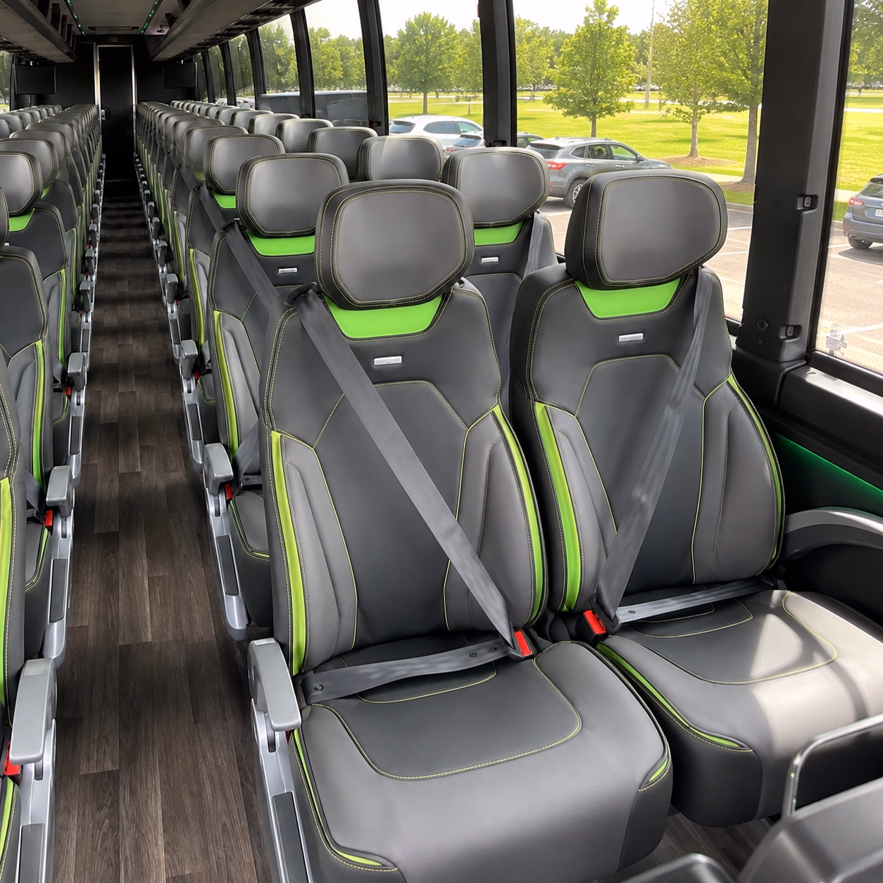 stonecrest wedding transportation onboard seating